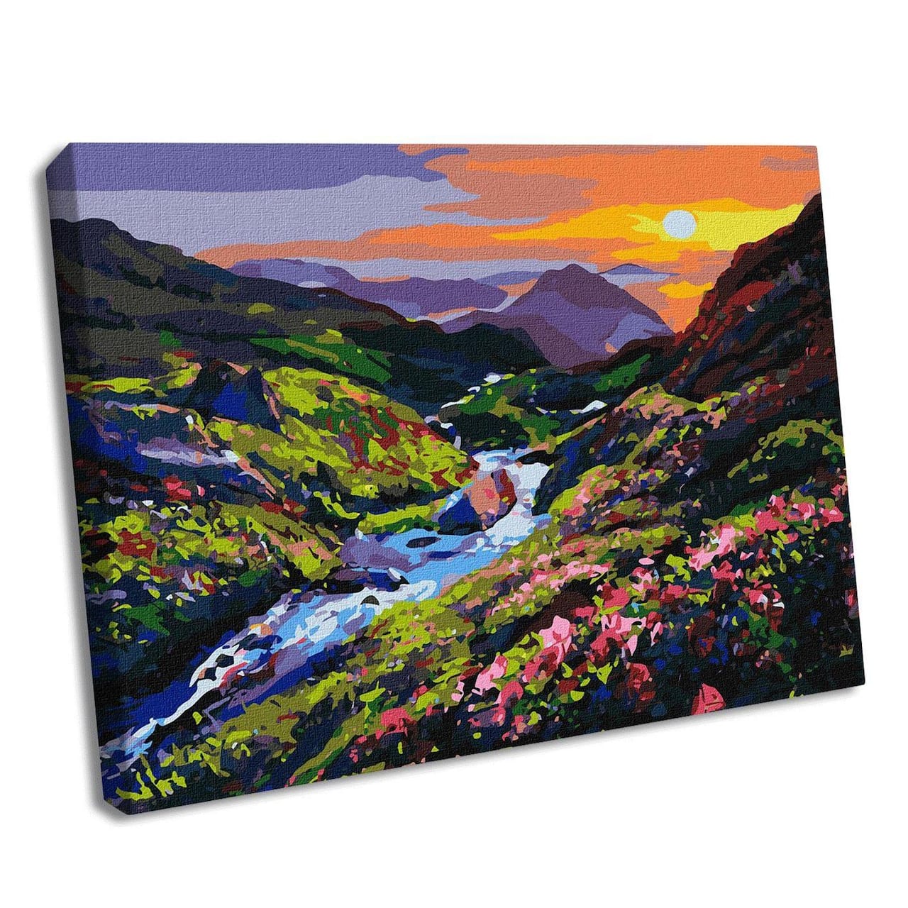 Ideyka Sunrise in the Mountains Painting by Numbers Kit